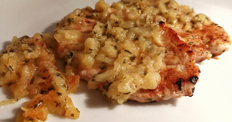 Arista di Maiale al Pepe con Mele e Cerfoglio