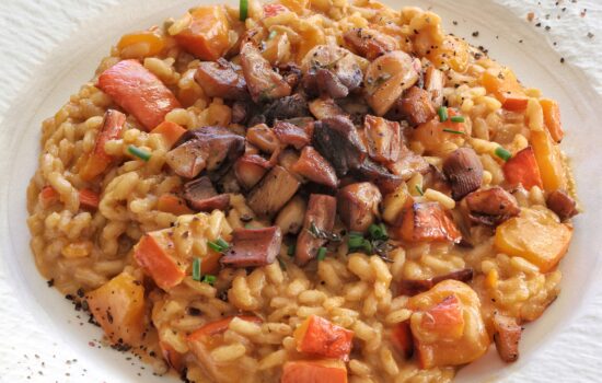 Risotto Hokkaido Cardoncelli e Gorgonzola