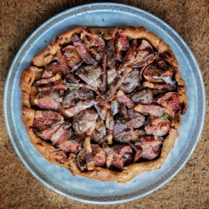torta rustica speck e fichi