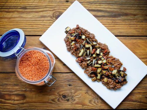 risoni con radicchio
