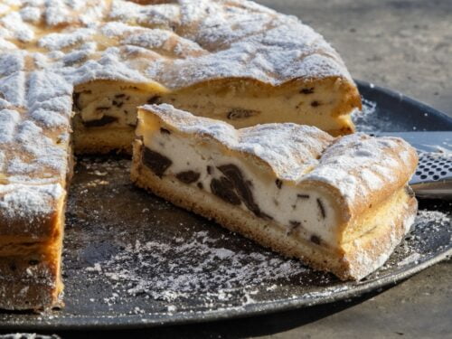 Torta versata Ricotta e Cioccolato