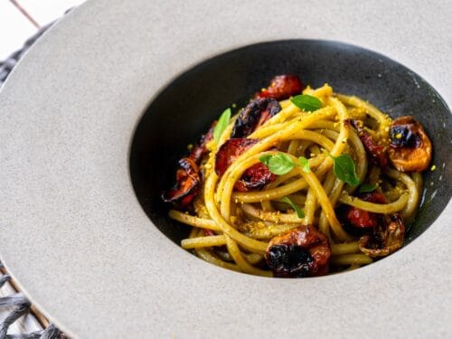 Spaghetti Pomodorino e Basilico